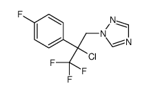 1-[2-chloro-3,3,3-trifluoro-2-(4-fluorophenyl)propyl]-1,2,4-triazole结构式