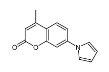 4-methyl-7-pyrrol-1-ylchromen-2-one Structure