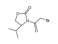 (4S)-3-(2-bromoacetyl)-4-propan-2-yl-1,3-oxazolidin-2-one Structure