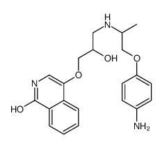 4-[3-[1-(4-aminophenoxy)propan-2-ylamino]-2-hydroxypropoxy]-2H-isoquinolin-1-one结构式