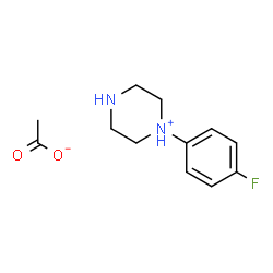 1-(p-fluorophenyl)piperazinium acetate结构式
