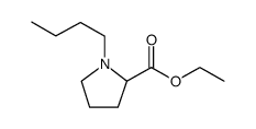 ETHYL 1-BUTYLPYRROLIDINE-2-CARBOXYLATE结构式