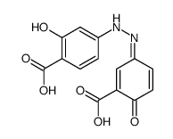 4-[2-(3-carboxy-4-oxocyclohexa-2,5-dien-1-ylidene)hydrazinyl]-2-hydroxybenzoic acid结构式