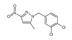 1H-Pyrazole, 1-[(3,4-dichlorophenyl)methyl]-5-methyl-3-nitro Structure
