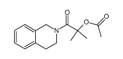 1-(3,4-dihydroisoquinolin-2(1H)-yl)-2-methyl-1-oxopropan-2-yl acetate结构式