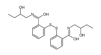 N-(2-hydroxybutyl)-2-[[2-(2-hydroxybutylcarbamoyl)phenyl]disulfanyl]benzamide Structure