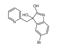 5-bromo-3-hydroxy-3-(pyridin-2-ylmethyl)-1H-indol-2-one Structure