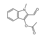 3-Acetoxy-1-methylindole-2-carbaldehyde结构式