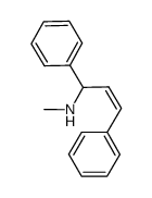 ((Z)-1,3-Diphenyl-allyl)-methyl-amine结构式