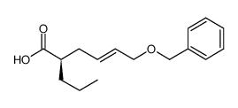 (2R,4E)-6-benzyloxy-2-propylhex-4-enoic acid Structure