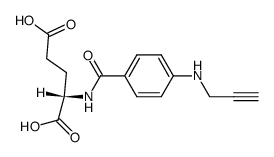 N-<4-(prop-2-ynylamino)benzoyl>-L-glutamic acid结构式
