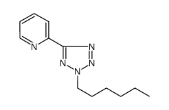 2-(2-hexyl-2H-tetrazol-5-yl)pyridine Structure