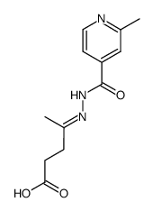 4-(2-methyl-isonicotinoylhydrazono)-valeric acid Structure