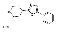 4-(5-phenyl-1,3,4-oxadiazol-2-yl)piperidine hydrochloride Structure