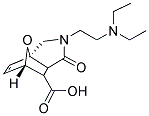 3-(2-DIETHYLAMINO-ETHYL)-4-OXO-10-OXA-3-AZA-TRICYCLO[5.2.1.0(1,5)]DEC-8-ENE-6-CARBOXYLIC ACID结构式