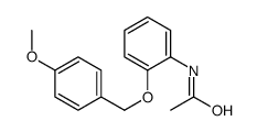 N-[2-[(4-methoxyphenyl)methoxy]phenyl]acetamide结构式