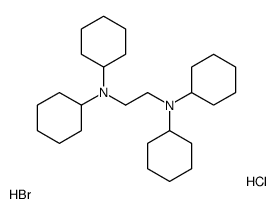 dicyclohexyl-[2-(dicyclohexylazaniumyl)ethyl]azanium,bromide,chloride结构式
