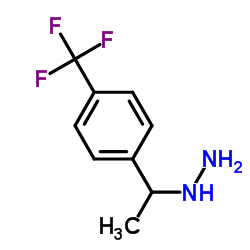 {1-[4-(Trifluoromethyl)phenyl]ethyl}hydrazine Structure