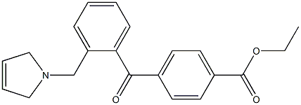 4'-Carboethoxy-2-(3-pyrrolinomethyl) benzophenone structure