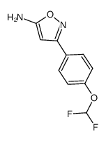 3-[4-(Difluoromethoxy)Phenyl]-1,2-Oxazol-5-Amine结构式