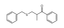 3-(benzylthio)-2-methyl-1-phenylpropan-1-one结构式