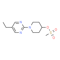 1-(5-ethylpyrimidin-2-yl)piperidin-4-yl methanesulfonate Structure