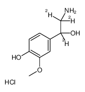 Normetanephrine-d3 hydrochloride structure