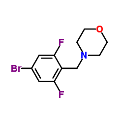 4-(4-Bromo-2,6-difluorobenzyl)morpholine结构式