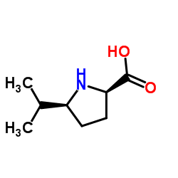 D-Proline, 5-(1-methylethyl)-, cis- (9CI)结构式