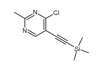 4-chloro-2-methyl-5-((trimethylsilyl)ethynyl)pyrimidine Structure