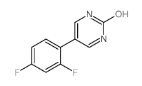 5-(2,4-二氟苯基)-2-羟基嘧啶结构式