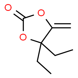 1,3-Dioxolan-2-one,4,4-diethyl-5-methylene-结构式