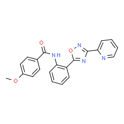 4-Methoxy-N-{2-[3-(2-pyridinyl)-1,2,4-oxadiazol-5-yl]phenyl}benzamide picture