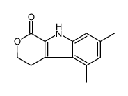 5,7-dimethyl-4,9-dihydro-3H-pyrano[3,4-b]indol-1-one结构式