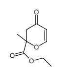 ethyl 2-methyl-4-oxo-3H-pyran-2-carboxylate结构式