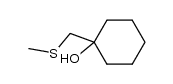 1-[(methylsulfanyl)methyl]cyclohexanol结构式