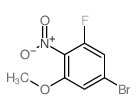 5-溴-1-氟-3-甲氧基-2-硝基苯结构式