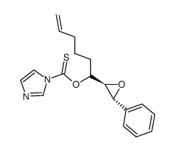 Imidazole-1-carbothioic acid O-[1-((2R,3R)-3-phenyl-oxiranyl)-hex-5-enyl] ester Structure