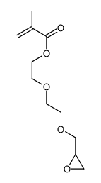 2-[2-(oxiran-2-ylmethoxy)ethoxy]ethyl 2-methylprop-2-enoate结构式
