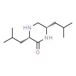 Piperazinone, 3,6-bis(2-methylpropyl)-, cis- (9CI) structure