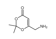 6-(aminomethyl)-2,2-dimethyl-4H-1,3-dioxin-4-one结构式