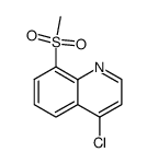 Quinoline,4-chloro-8-(methylsulfonyl)- Structure