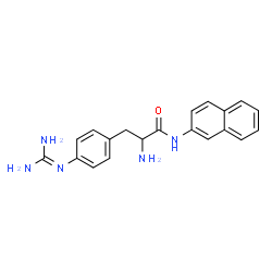 guanidinophenylalanine-2-naphthylamide structure