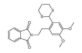 N-<2-(1,3-dithian-2-yl)-4,5-dimethoxyphenethyl>phthalimide结构式