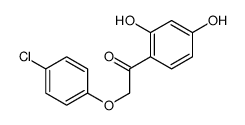 2-(4-chlorophenoxy)-1-(2,4-dihydroxyphenyl)ethanone Structure