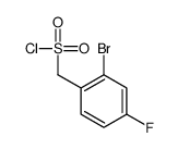 (2-bromo-4-fluorophenyl)methanesulfonyl chloride Structure