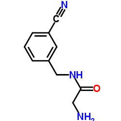 N-(3-Cyanobenzyl)glycinamide结构式