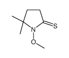 1-methoxy-5,5-dimethylpyrrolidine-2-thione Structure