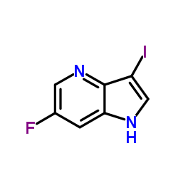 6-Fluoro-3-iodo-4-azaindole结构式