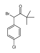 1-bromo-1-(4-chlorophenyl)-3,3-dimethylbutan-2-one结构式